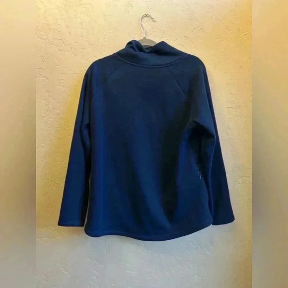 Athleta asymmetrical fleece lined cowl neck pullover sweatshirt size LP athletic - Picture 4 of 7